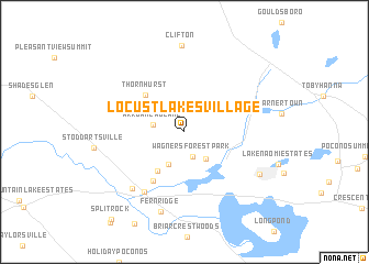 map of Locust Lakes Village