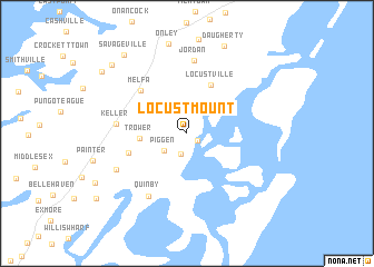 map of Locust Mount