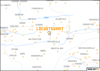 map of Locust Summit