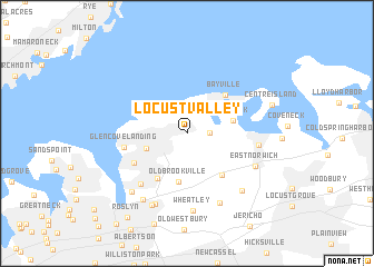 map of Locust Valley