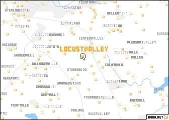 map of Locust Valley