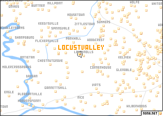 map of Locust Valley