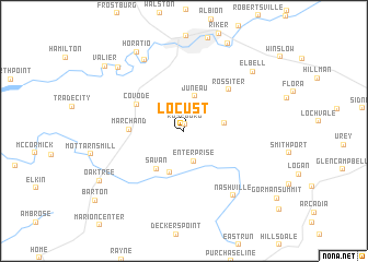 map of Locust