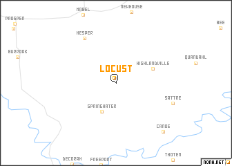 map of Locust