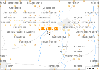 map of Lóczibokor