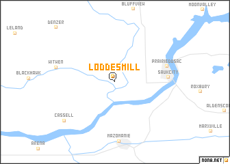 map of Loddes Mill