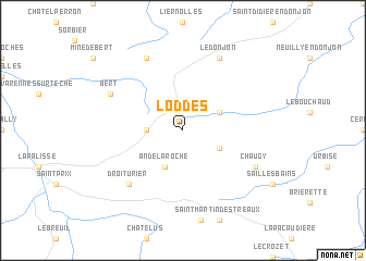 map of Loddes