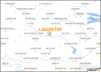 map of Loddington