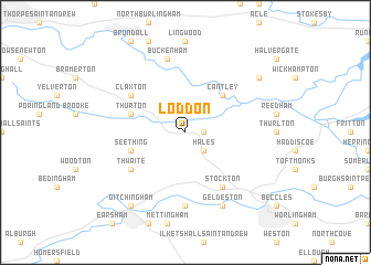 map of Loddon