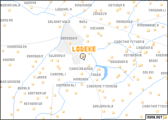 map of Lodeke