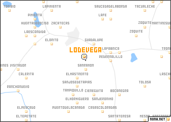 map of Lo de Vega