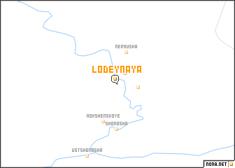 map of Lodeynaya