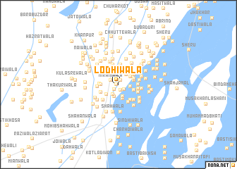 map of Lodhīwāla