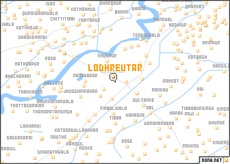 map of Lodhre Utār