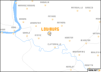 map of Lodiburg