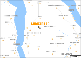 map of Lodi Center