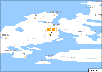 map of Løding