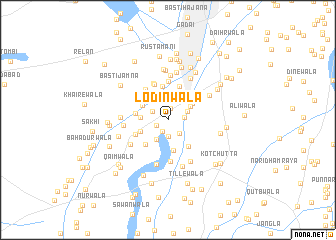 map of Lodinwāla