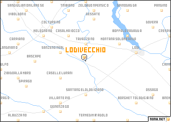 map of Lodi Vecchio