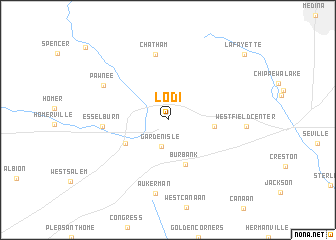 map of Lodi