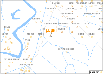 map of Lodki