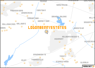 map of Lodonberry Estates