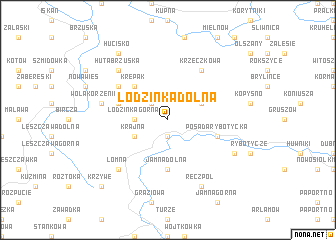 map of Łodzinka Dolna