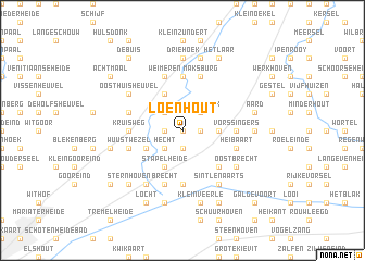 map of Loenhout