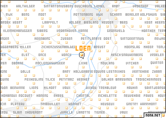 map of Loën