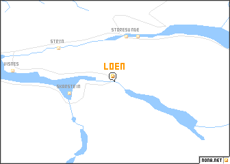 map of Loen