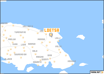 map of Lõetsa