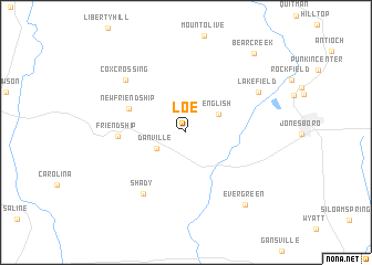 map of Loe