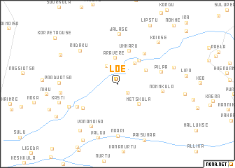 map of Loe