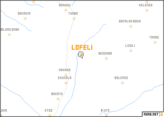 map of Lofeli