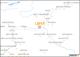 map of Lofer