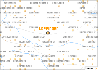 map of Löffingen