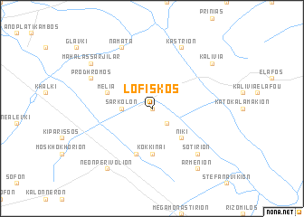 map of Lofískos