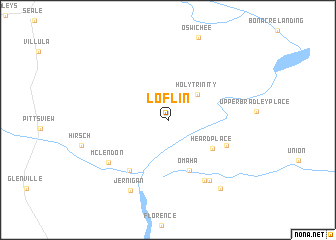 map of Loflin