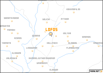 map of Lófos