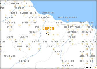 map of Lófos