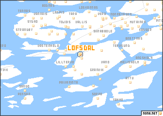 map of Lofsdal