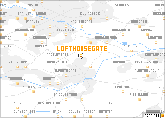 map of Lofthouse Gate