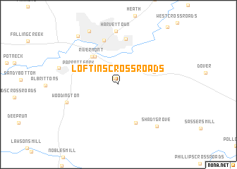 map of Loftins Crossroads
