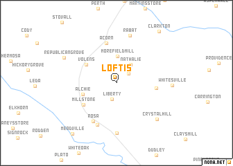 map of Loftis