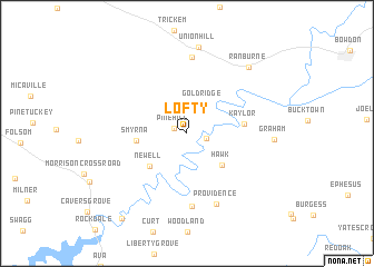 map of Lofty