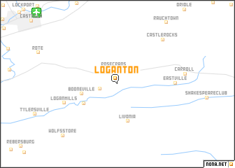 map of Loganton