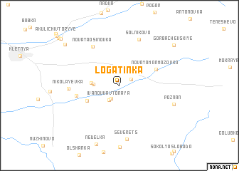 map of Logatinka