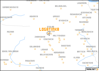 map of Logatinka