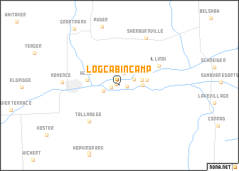 map of Log Cabin Camp