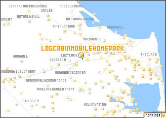 map of Log Cabin Mobile Home Park